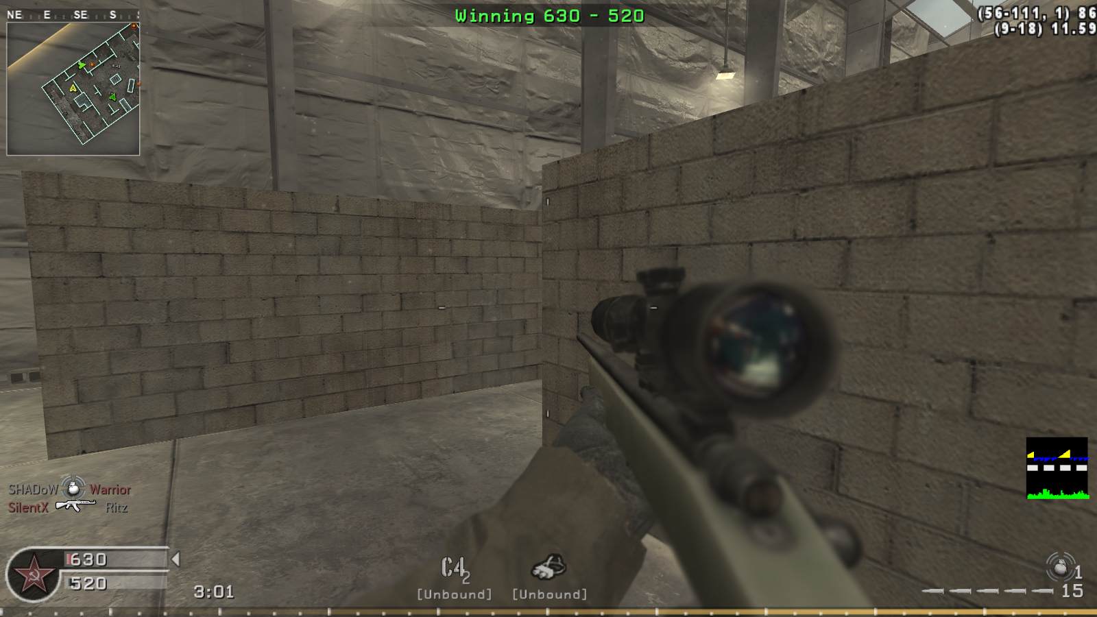 SUBZERO, mp_killhouse, Nebulous Gaming New Experience Server powered by Nebulous Community