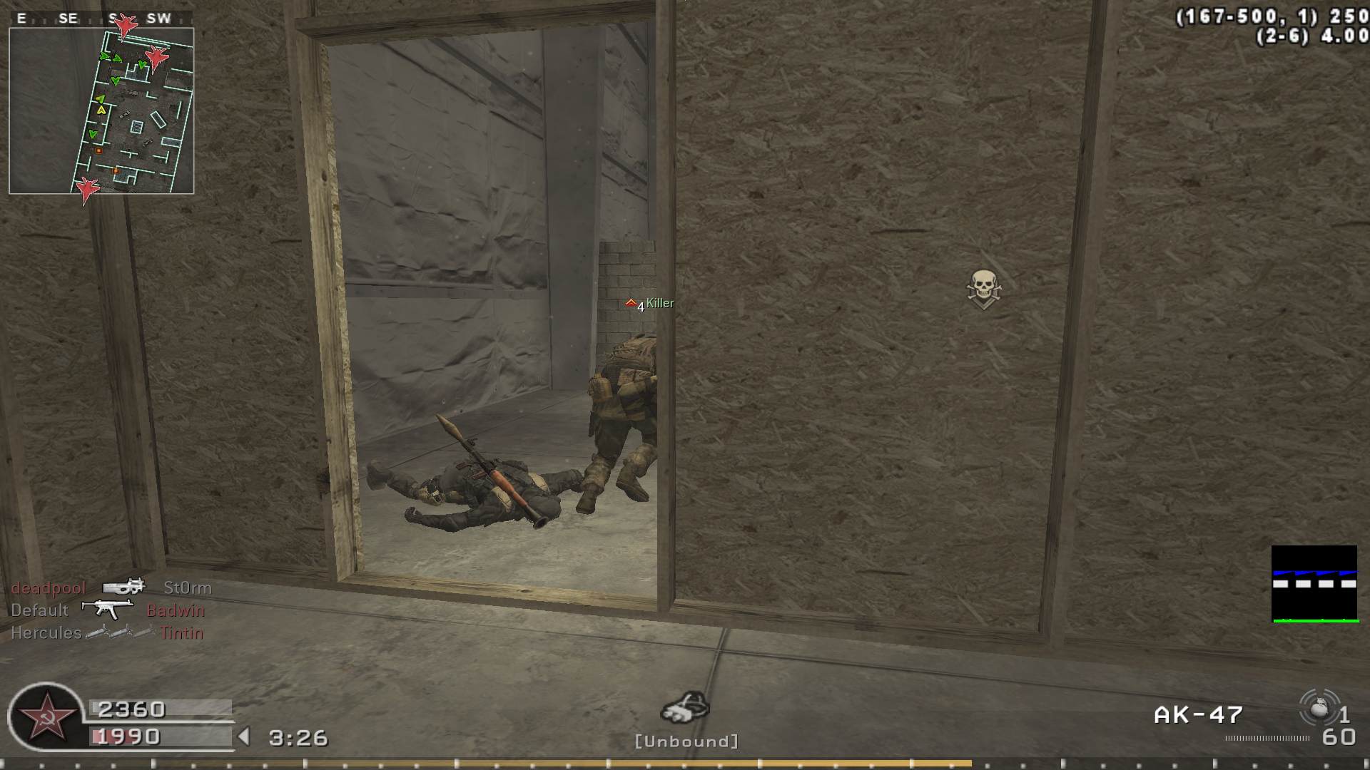 NeoFlaveRR, mp_killhouse, Nebulous Gaming New Experience Server powered by Nebulous Community