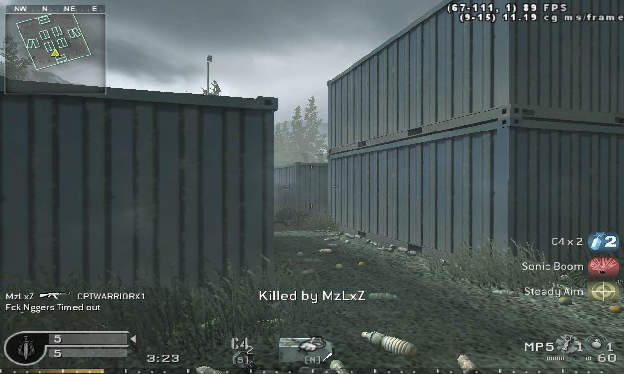 CPTWARRIORX1, mp_shipment, Nebulous Gaming FFA Server powered by Nebulous Community