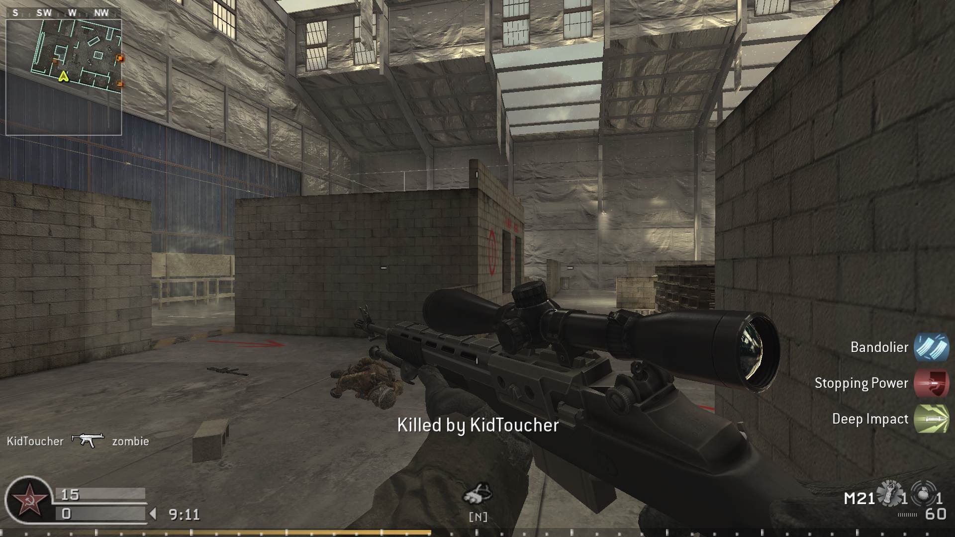 zombie, mp_killhouse, Nebulous Gaming FFA Server powered by Nebulous Community
