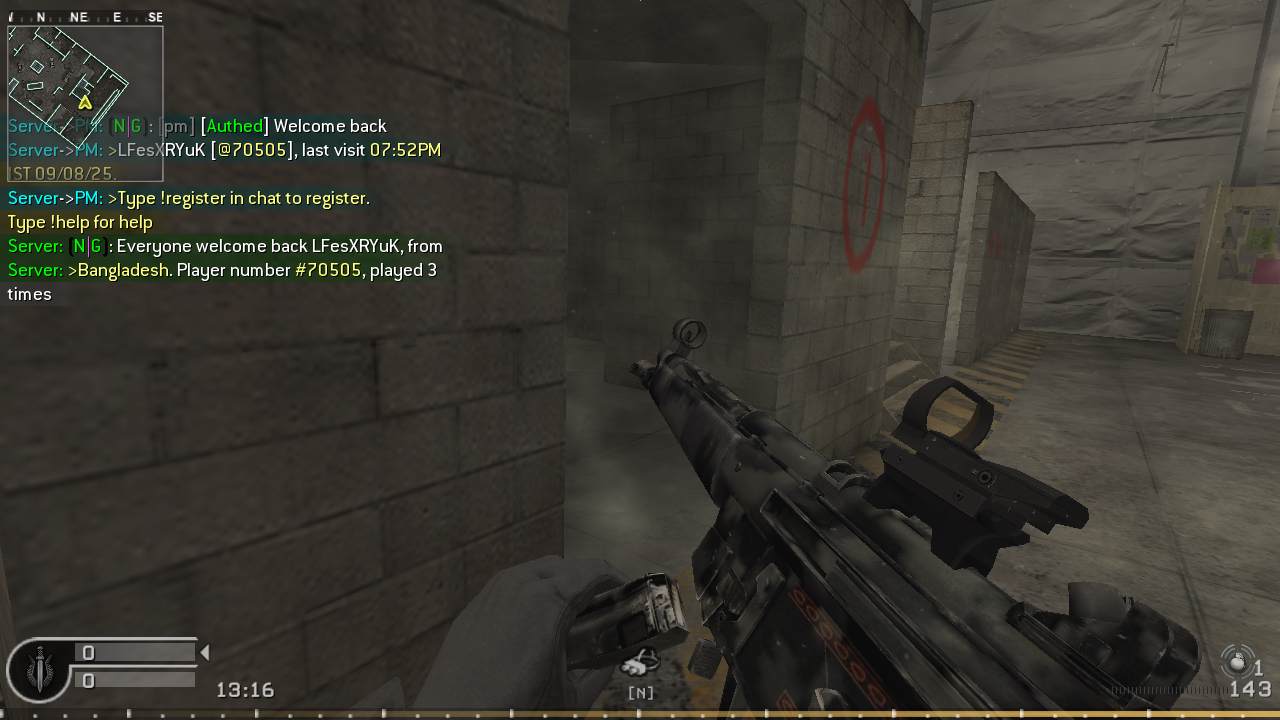 LFesXRYuK, mp_killhouse, Nebulous Gaming New Experience Server powered by Nebulous Community