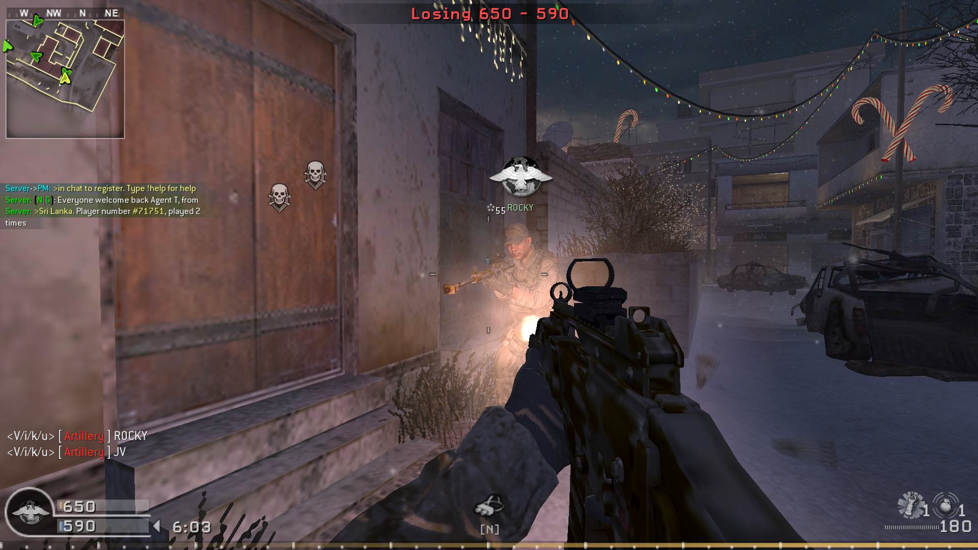 Agent T, mp_crash_snow, Nebulous Gaming New Experience Server powered by Nebulous Community